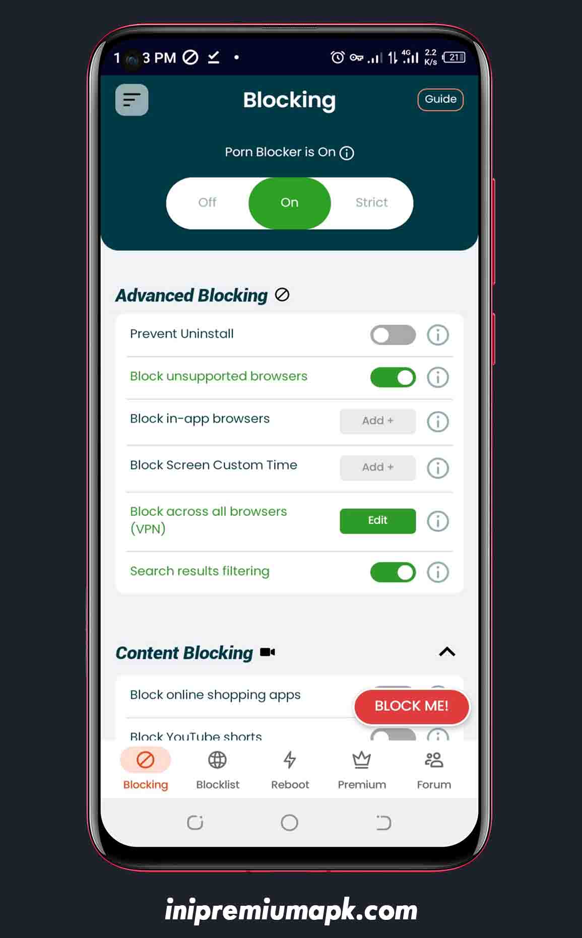 BlockerX MOD APK (Premium Unlocked) 3