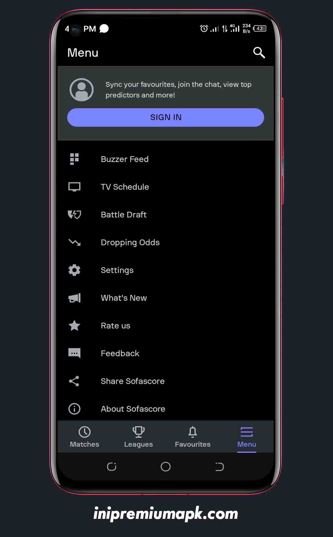 SofaScore MOD APK (Premium Unlocked) 3