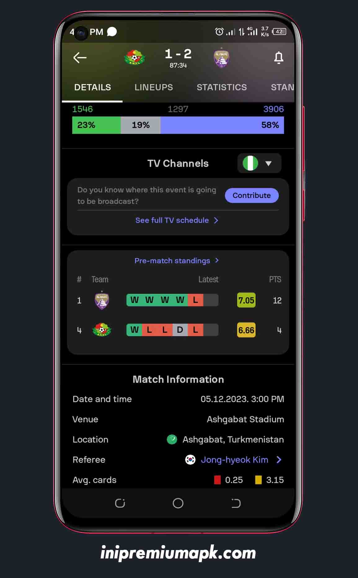 SofaScore MOD APK (Premium Unlocked) 6