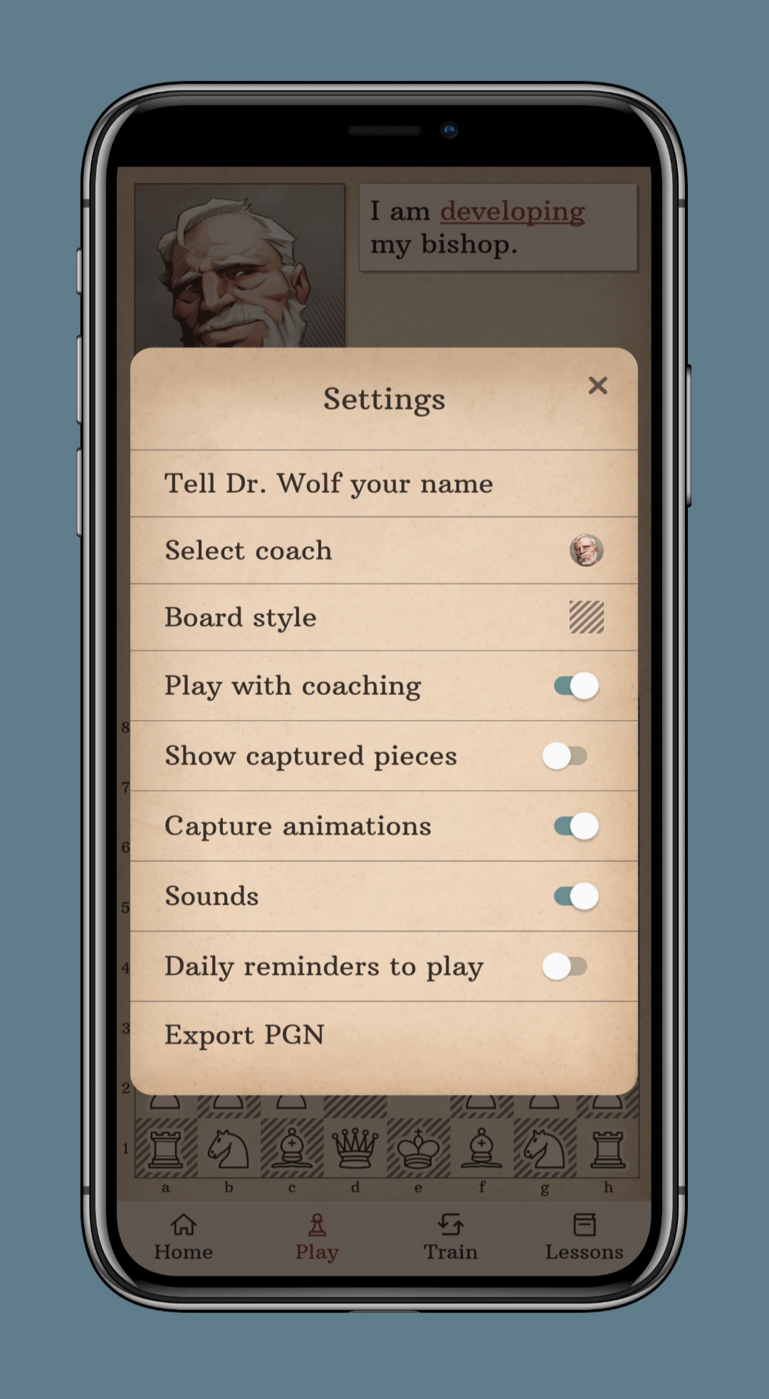 Dr. Wolf: Learn Chess MOD APK (Unlocked) 3