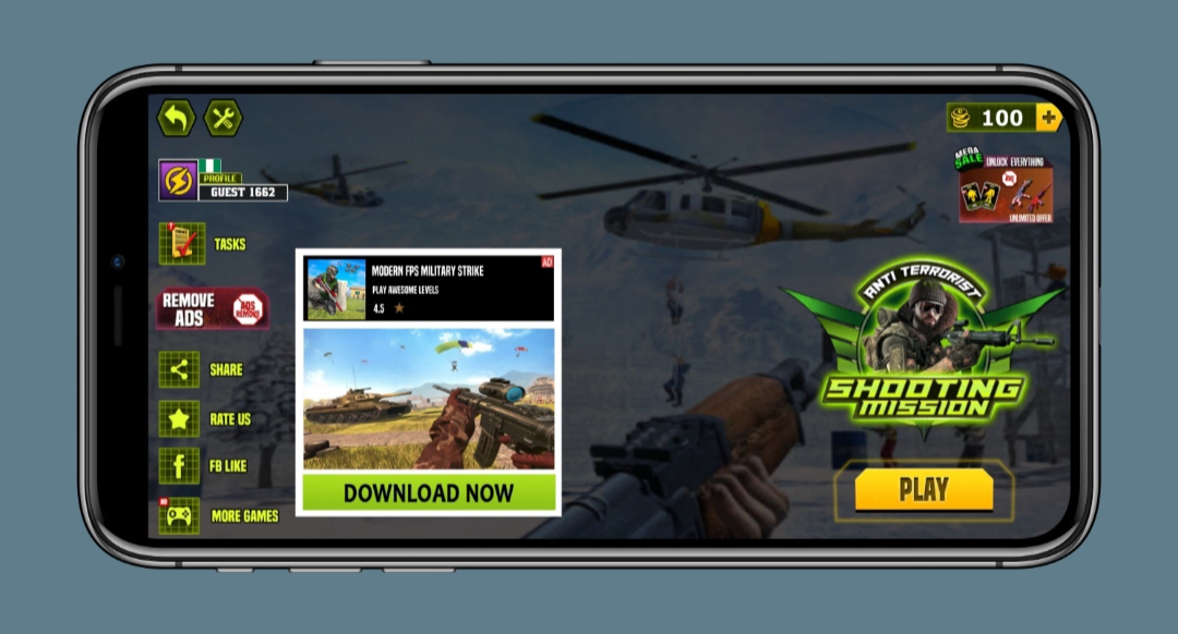 Anti-Terrorist Shooting Mission MOD APK (God Mode, Dumb Enemy) 1