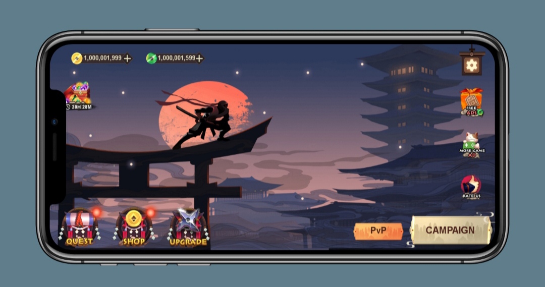 Ninja Warrior 2 MOD APK (Unlimited Money, God Mod) 3