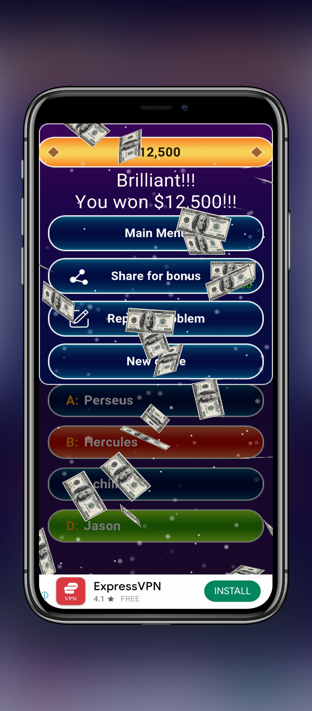 MILLIONAIRE TRIVIA Game Quiz MOD APK (Suggested answer) 1